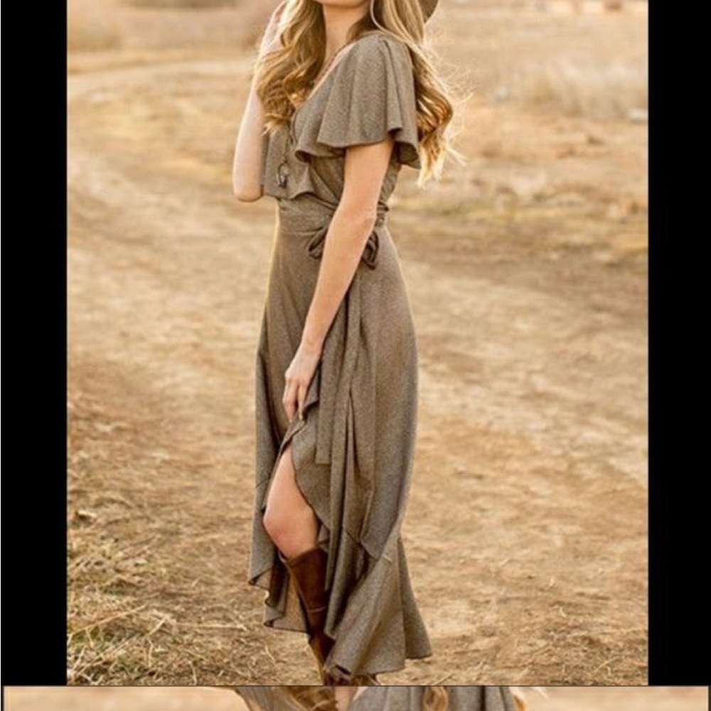 NWT Joyfolie Mia Joy Bronze Nigella Dress Size M